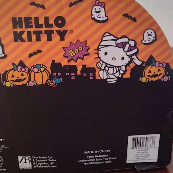Sanrio Plate Bowl Cup Utensil Set Hello Kitty Halloween - Picture 3 of 7